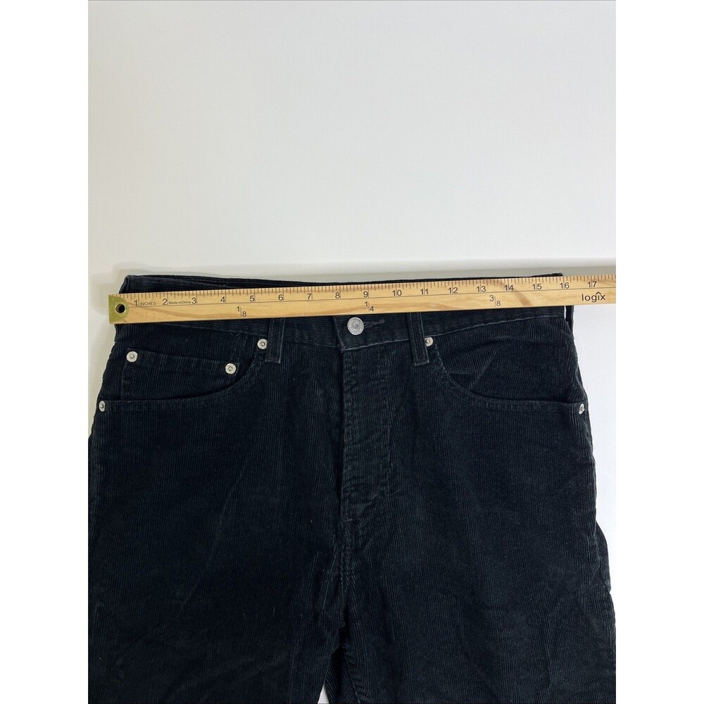Levi’s 505 Regular Fit Black Corduroy Jeans Men’s 32x32 Cotton Blend - Picture 7 of 9
